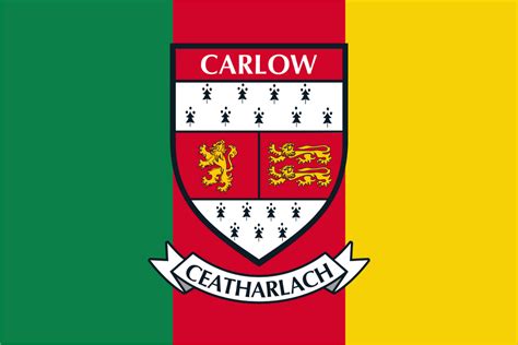 Carlow County Crest Flag Flags Ireland Prospect Design