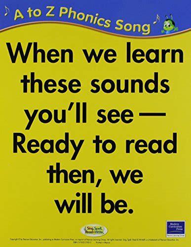 Sing, Spell, Read and Write A Thru Z Phonics Song Cards '04c - Modern Curriculum Press ...