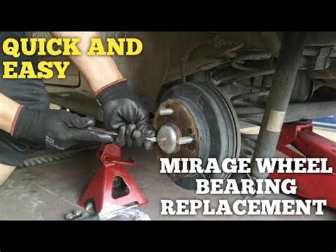 How To Replace Rear Wheel Bearing Mitsubishi Mirage YouTube