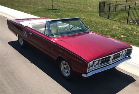 Big Block Powered 1966 Dodge Coronet Convertible 4 Speed Dodge Coronet Custom Muscle Cars