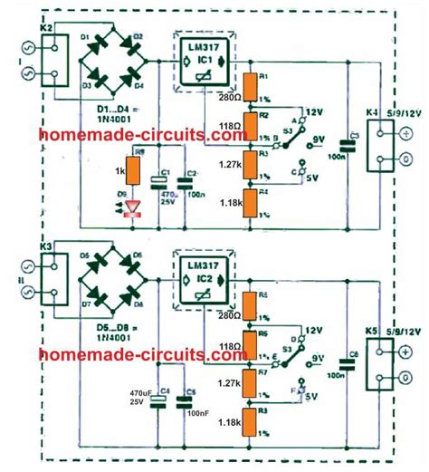 Dual Power Supply Schematic