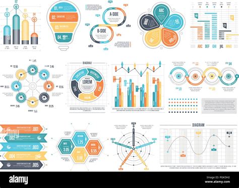 Arrangement Of Vector Infographic Templates Stock Vector Image And Art Alamy