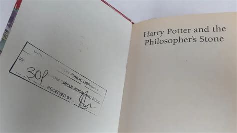 Harry Potter E La Pietra Filosofale Questa Copia Stata Venduta Ad