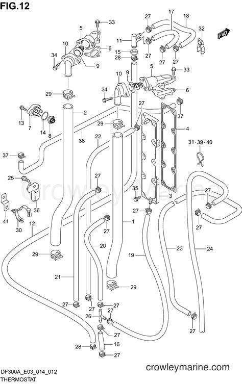 THERMOSTAT Serial Range Four Stroke Outboard 250 DF250AP 410001