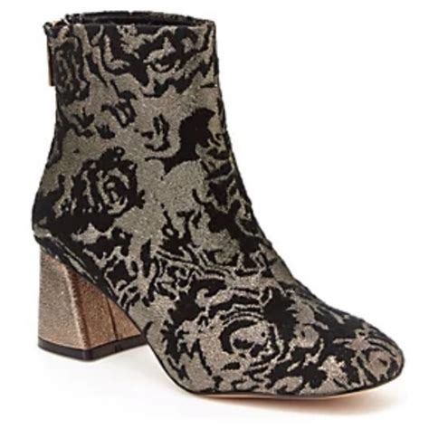 Nanette Lepore Shoes Nanette Lepore Rose Boot 75 Pewter Brocade