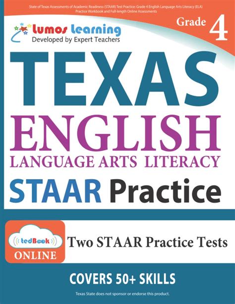 State Of Texas Assessments Of Academic Readiness Staar Test Practice Grade 4 English Language