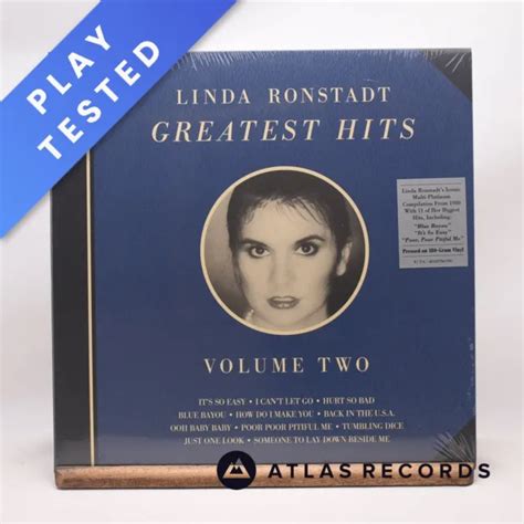 Linda Ronstadt Greatest Hits Volume Two G Reissue Lp Vinyl