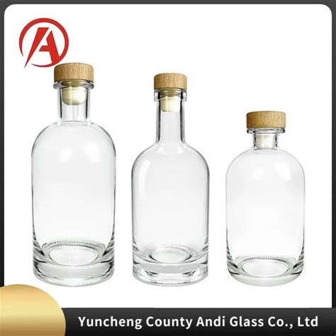 500ml 700ml 750ml 1000ml Square Gin Whisky Vodka Glass Bottle China Botellas De Gin And Wine