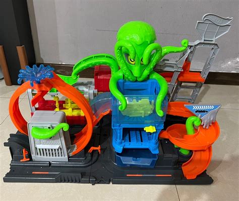 Hot Wheels City Car Wash Octopus Color Shifter Track Hobbies Toys Toys Games On Carousell