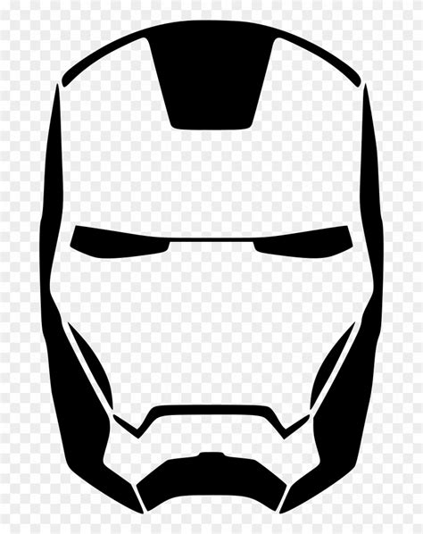 Iron Man Face Pencil Coloring Pages