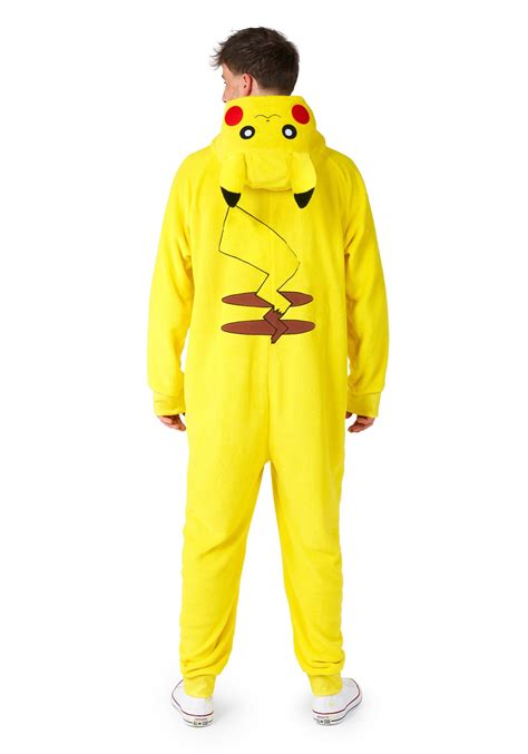 Pokémon Adult Pikachu Costume Onesie Pokémon Costumes