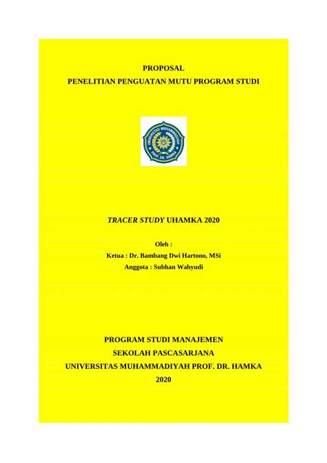 Pdf Proposal Penelitian Penguatan Mutu Program Studi Dokumen Tips