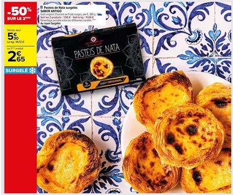 Promo Pasteis De Nata Surgel S Sabor Antigo Chez Carrefour Icatalogue Fr