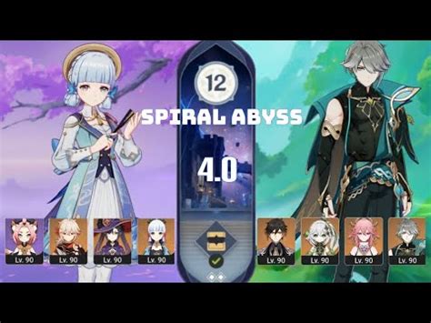 Ayaka Freeze Alhaitham Spread Spiral Abyss Floor First Clear