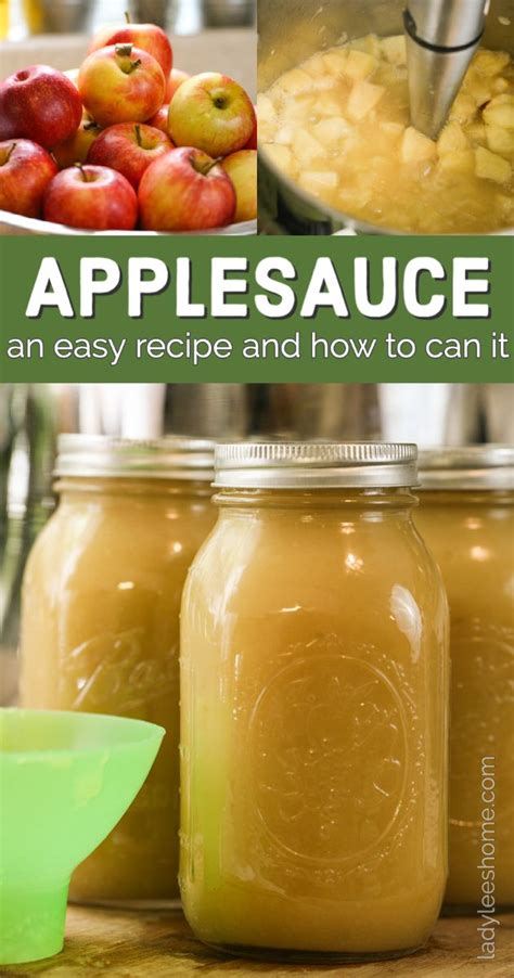 How To Make Applesauce And Can It Recipe How To Make Applesauce Canning Applesauce