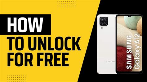 How To Unlock Samsung Galaxy A12 Network Unlock Youtube