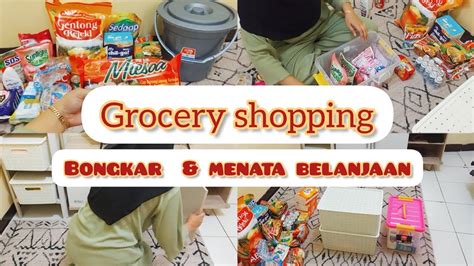 GROCERY SHOPPING STOCK NOVEMBER BONGKAR DAN MENATA BELANJA BULANAN KE