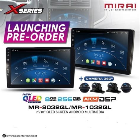 Jual Headunit Android Carplay 9 Inch Mirai X Series 9032QL 8 256 GB