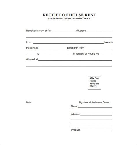 14 Free Rent Receipt Templates Ms Word Excel And Pdf Formats Bill