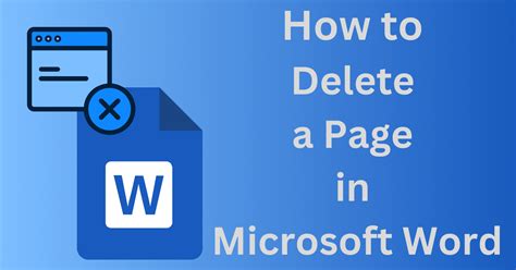 Delete A Page In Word How To Remove Or Break Blank Pages