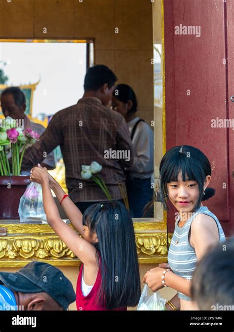 Phnom Penh Cambodia December Rd Giving Donations Of Food And