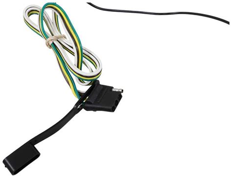 Curt T Connector Vehicle Wiring Harness With 4 Pole Flat Trailer Connector Curt Custom Fit