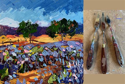 Paint Nite On Demand Colorful Landscape With Palette Knife With Ghazal