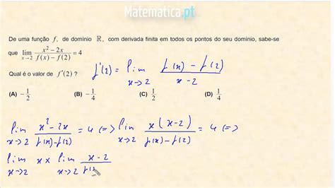 Calcular A Primeira Derivada Utilizando A Definição De Derivada Youtube