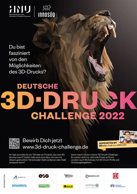 Bewerbungsstart für Deutsche 3D Druck Challenge 2022