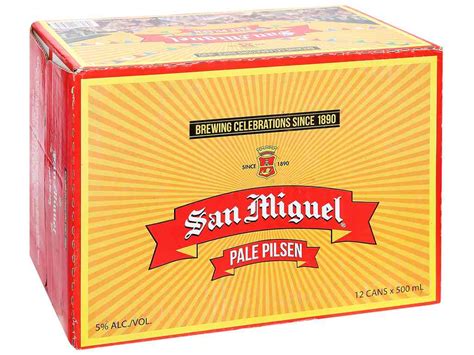 Thùng 12 Lon Bia San Miguel Pale Pilsen 500ml Văn Phòng