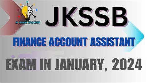 Finance Account Assistant Exam Update Ii Exam In January Ii Jkssb Faa