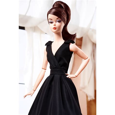 Classic Black Dress Barbie Doll Brunette DWF53 Barbie Classic