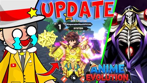 URGENTE ACTUALIZACION DE ANIME EVOLUTION SIMULATOR ROBLOX UPDATE