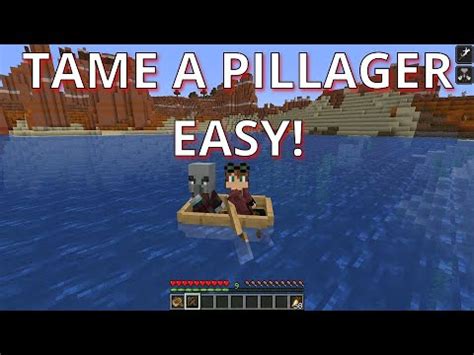 How To Tame A Pillager In Minecraft Really Easy Youtube