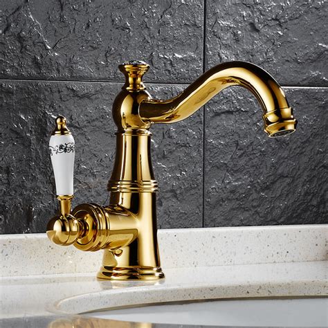 Gold Swan Dual Handle Bathroom Faucet Royal Toiletry Global