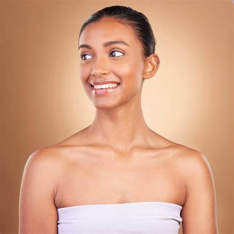 Premium Photo Skincare Beauty And Face Of Indian Woman For Wellness