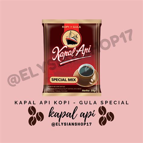 Jual Kopi Kapal Api Special Mix 1 Renceng 10 Sachet Shopee Indonesia