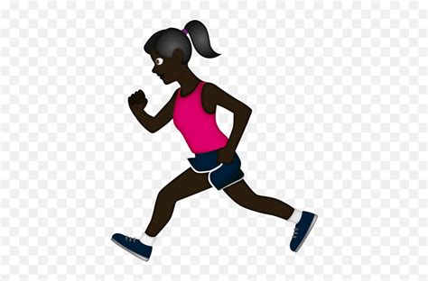 Learn These Woman Running Emoji Black Woman Run Emoji Iphone Running