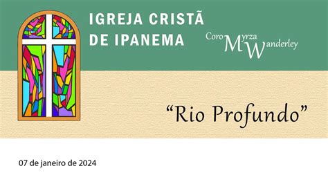Rio Profundo Coro Myrza Wanderley Youtube