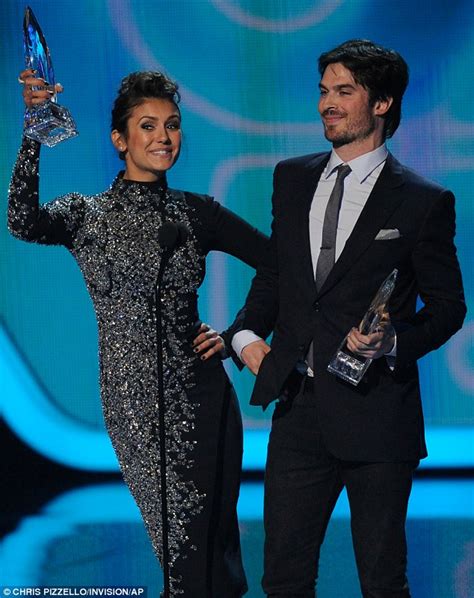 Nina Dobrev And Ian Somerhalder Share Kiss After Winning Peoples