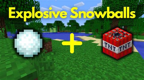 How To Make Explosive Snowballs On Minecraft Using Commands Youtube