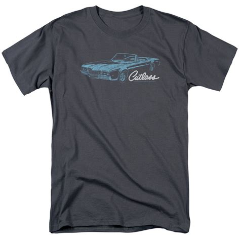 Oldsmobile Shirt 68 Cutlass Charcoal T Shirt Oldsmobile 68 Cutlass Shirts