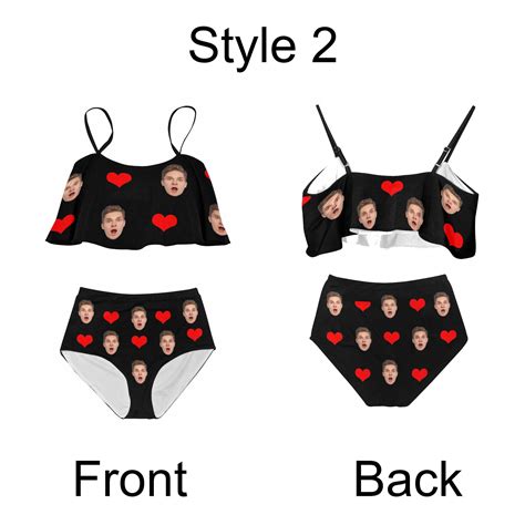 Custom Swimsuit Bathing Suit Face Bikini Personalized Face Etsy