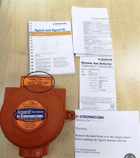 Crowcon XG1 N1 01 OA Xgard Type 1 Complete Gas Detector With O2 Sensor