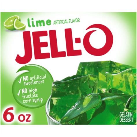 Jell O Lime Gelatin Dessert Mix 6 Oz Qfc