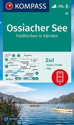 KOMPASS Wanderkarte 62 Ossiacher See Feldkirchen in Kärnten 1 25 000