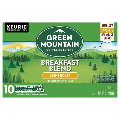 Save On Green Mountain Breakfast Blend Light Roast Coffee K Cup Pods