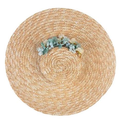 Chapeau Provençal Azul Paille Naturelle Traclet Reference 19789