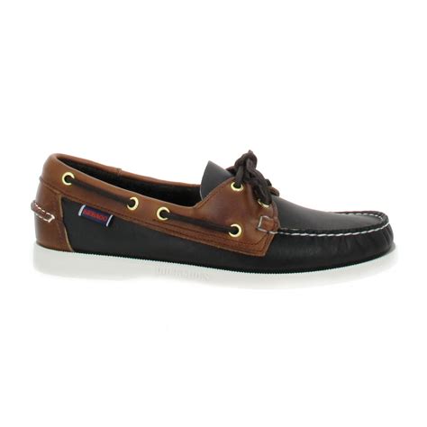 Sebago Docksides Spinnaker Cuir Homme Noir Marron Fanny Chaussures