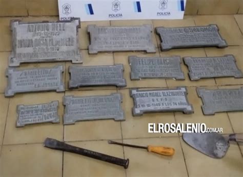 Dos Personas Detenidas Por Robo De Placas De Cobre Del Cementerio